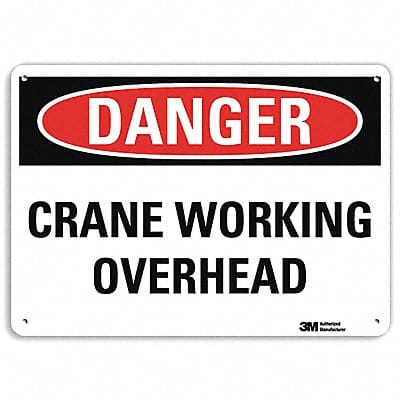 Danger Sign 7 in x 14 in Aluminum