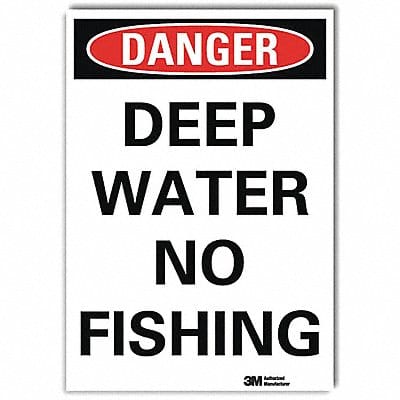 Danger Sign 14 in x 10 in Rflct Sheeting