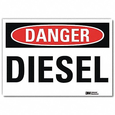 Danger Sign 5inx7in Reflective Sheeting