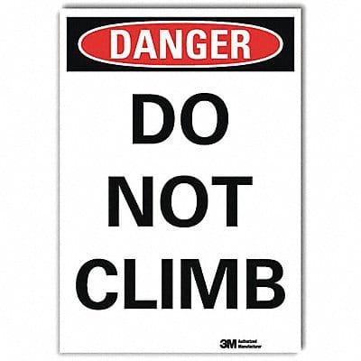 Danger Sign 7inx5in Reflective Sheeting