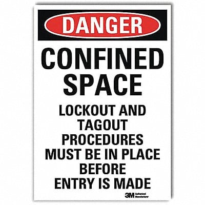 Danger Sign 7inx5in Reflective Sheeting