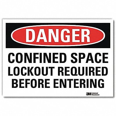 Danger Sign 5inx7in Reflective Sheeting