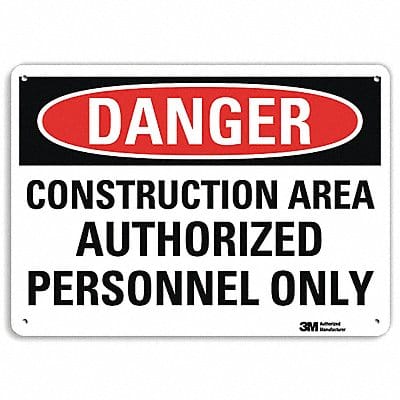 K3080 Danger Sign 10 in x 14 in Aluminum