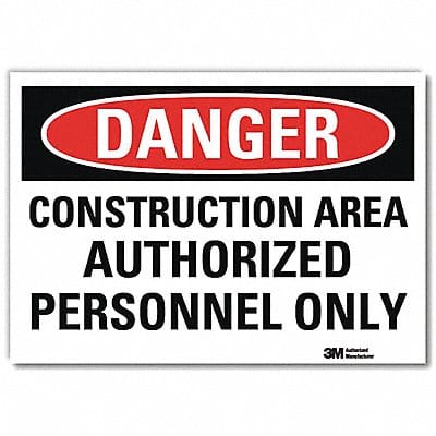 K3080 Danger Sign 10inx14in Reflctv Sheeting
