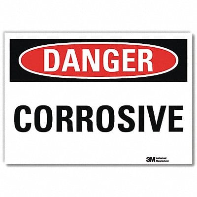 Danger Sign 10 in x 14 in Rflct Sheeting