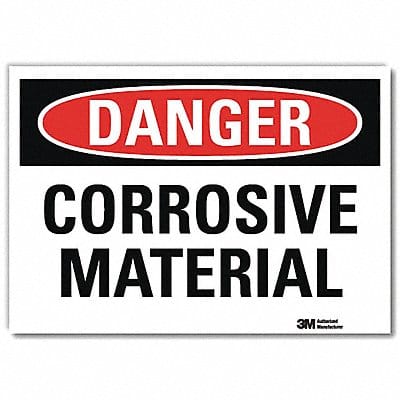 Danger Sign 7 in x 10 in Rflct Sheeting