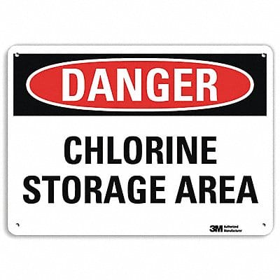 Danger Sign 7 in x 10 in Aluminum