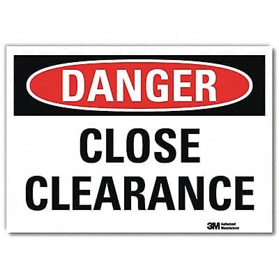 Danger Sign 7 in x 10 in Rflct Sheeting