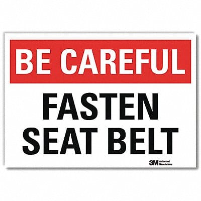 Rflct Seat Belt Lbl 10x14in Alum