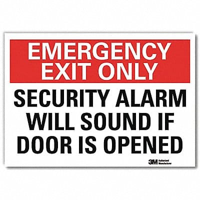 Emergency Sign 5x7in Reflective Sheeting