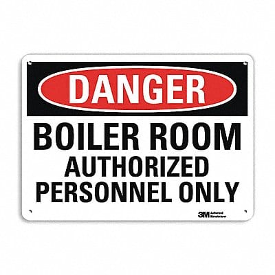 Danger Sign 7 in x 10 in Aluminum