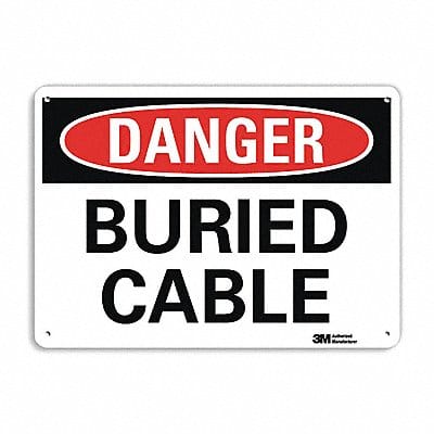 Danger Sign 7 in x 14 in Aluminum