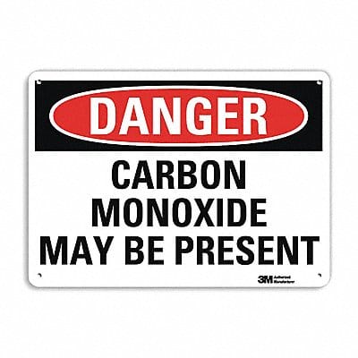 Danger Sign 7 in x 14 in Aluminum