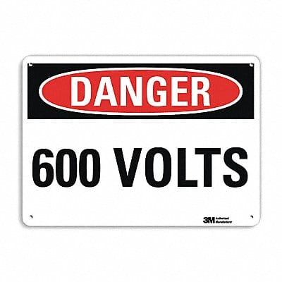 Danger Sign 10 in x 14 in Aluminum