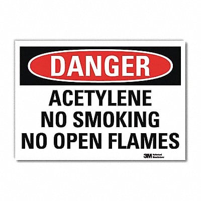 Danger Sign 10 in x 14 in Rflct Sheeting