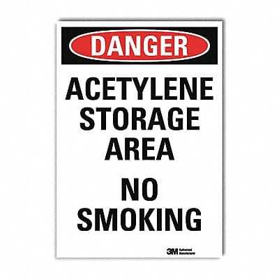 Danger Sign 10 in x 7 in Rflct Sheeting