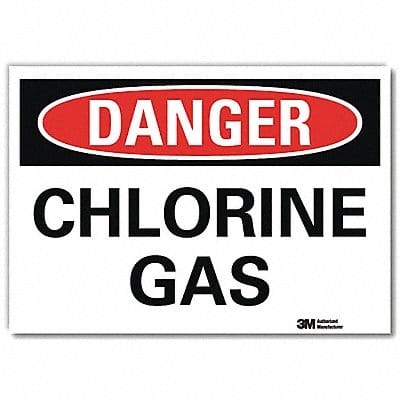 Danger Sign 7 in x 10 in Rflct Sheeting