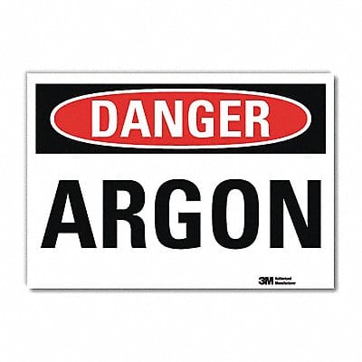 Danger Sign 7 in x 10 in Rflct Sheeting