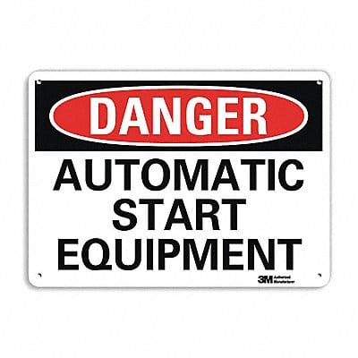 Danger Sign 7 in x 14 in Aluminum
