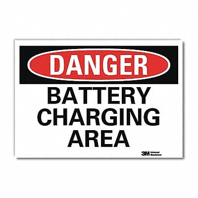 Danger Sign 5 in x 7 in Rflct Sheeting
