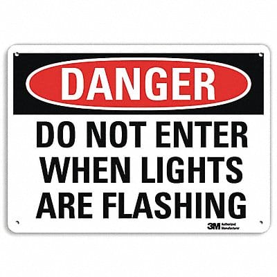 Danger Sign 10 in x 14 in Aluminum