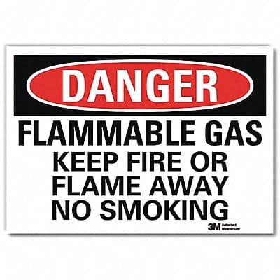 Danger Sign 7 in x 10 in Rflct Sheeting