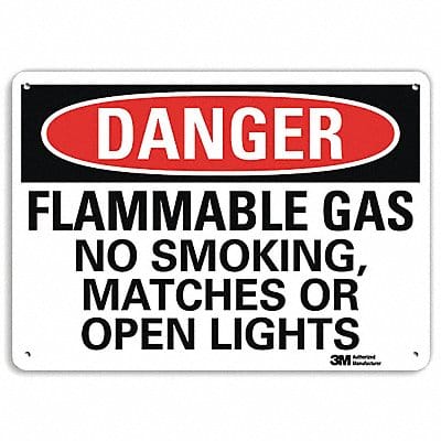 Danger Sign 7 in x 10 in Aluminum