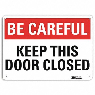 Safety Sign 7 in x 10 in Aluminum