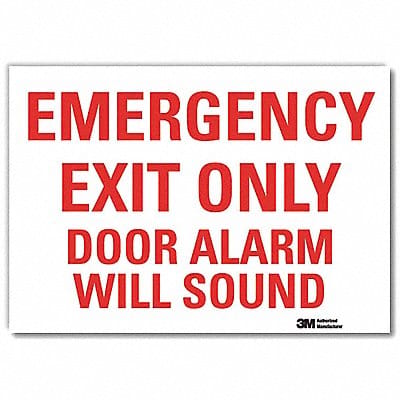 Emrgncy Sign 10x14in Reflective Sheeting