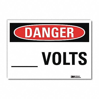 Danger Sign 7inx10in Reflective Sheeting