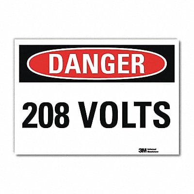 Danger Sign 5inx7in Reflective Sheeting