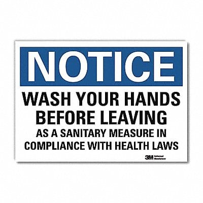 Notice Sign 10x14in Reflective Sheeting