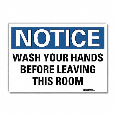 Notice Sign 7inx10in Reflective Sheeting
