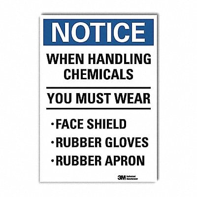 Notice Sign 10inx7in Reflective Sheeting