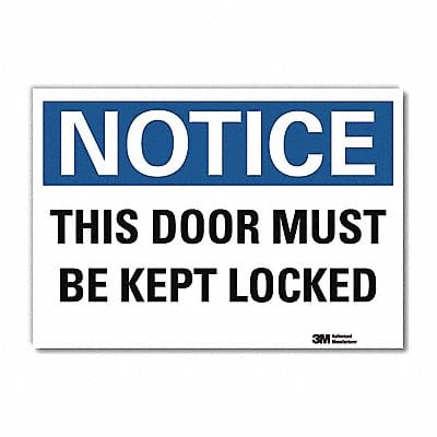 Notice Sign 10x14in Reflective Sheeting