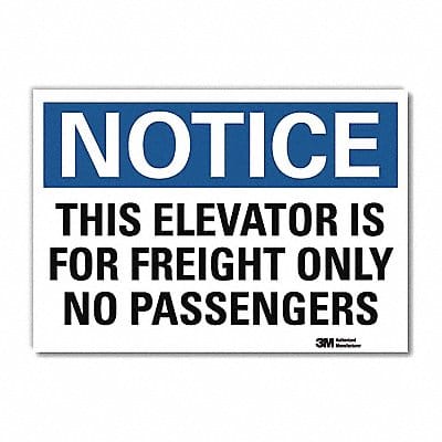 Notice Sign 5inx7in Reflective Sheeting