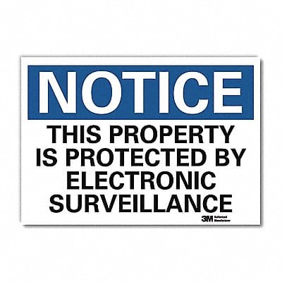 Notice Sign 7inx10in Reflective Sheeting
