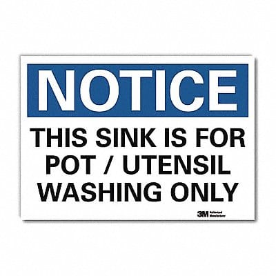 Notice Sign 7inx10in Reflective Sheeting