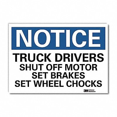 Notice Sign 7inx10in Reflective Sheeting