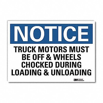 Notice Sign 10 in x 14 in Rflct Sheeting