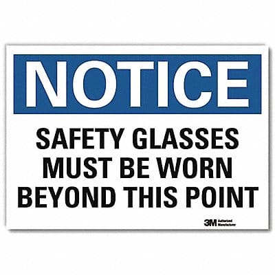 Notice Sign 7inx10in Reflective Sheeting