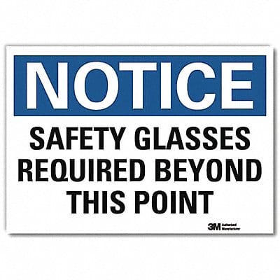 Notice Sign 7inx10in Reflective Sheeting