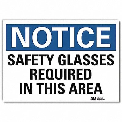 Notice Sign 5inx7in Reflective Sheeting