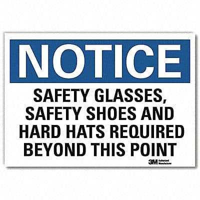 Notice Sign 10inx14in Reflctv Sheeting
