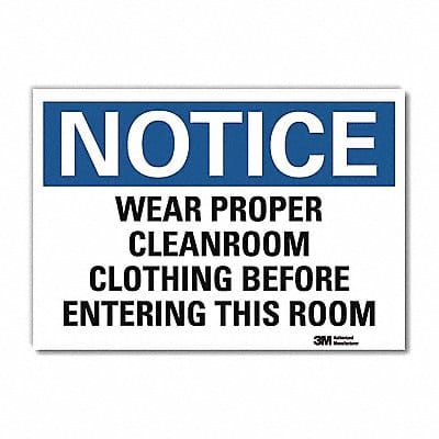 Notice Sign 5 in x 7 in Rflct Sheeting