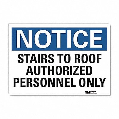 Notice Sign 10inx14in Reflctv Sheeting