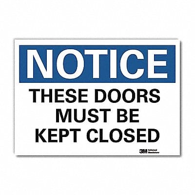 Notice Sign 7inx10in Reflective Sheeting