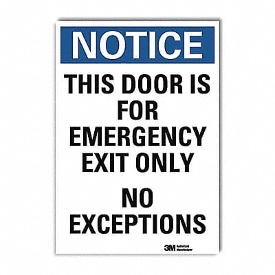 Notice Sign 7inx5in Reflective Sheeting