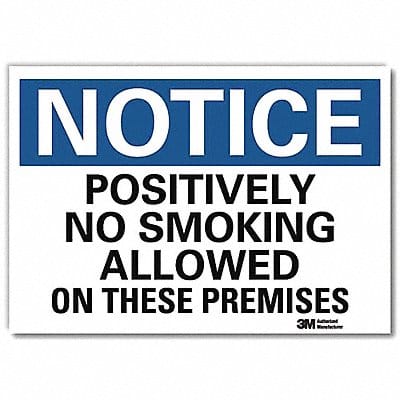 Notice Sign 10 in x 14 in Rflct Sheeting