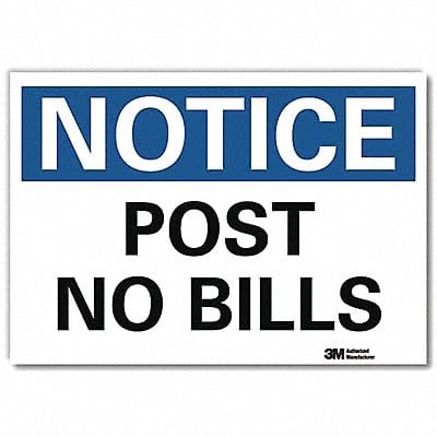 Notice Sign 7inx10in Reflective Sheeting